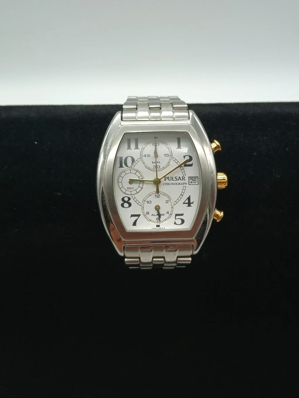 Pulsar Two-Tone Silver and Gold Chronograph Men’s Watch 361776
